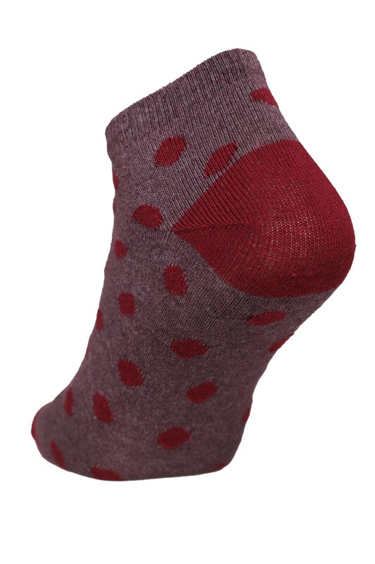 Renkli Kadın Çorap 7105 | Bordo - Thumbnail