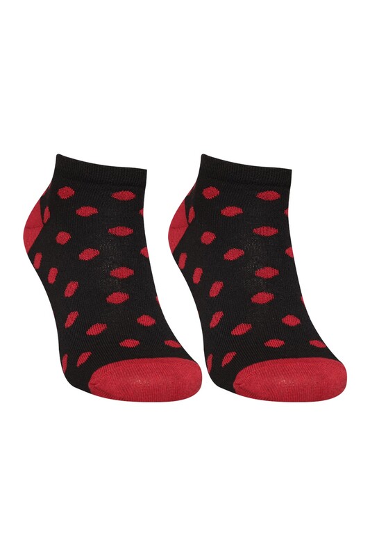 Renkli Kadın Çorap 7105 | Siyah - Thumbnail
