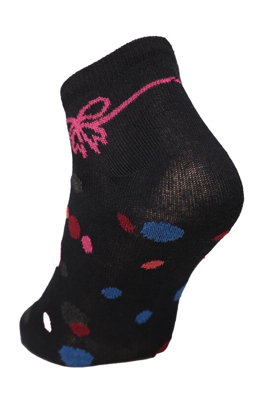 Renkli Kadın Çorap 7106 | Lacivert - Thumbnail