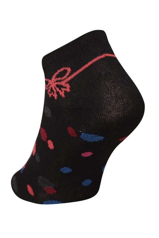 Renkli Kadın Çorap 7106 | Siyah - Thumbnail