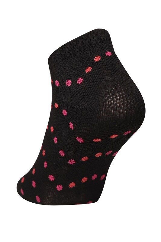 Renkli Kadın Çorap 7107 | Siyah - Thumbnail