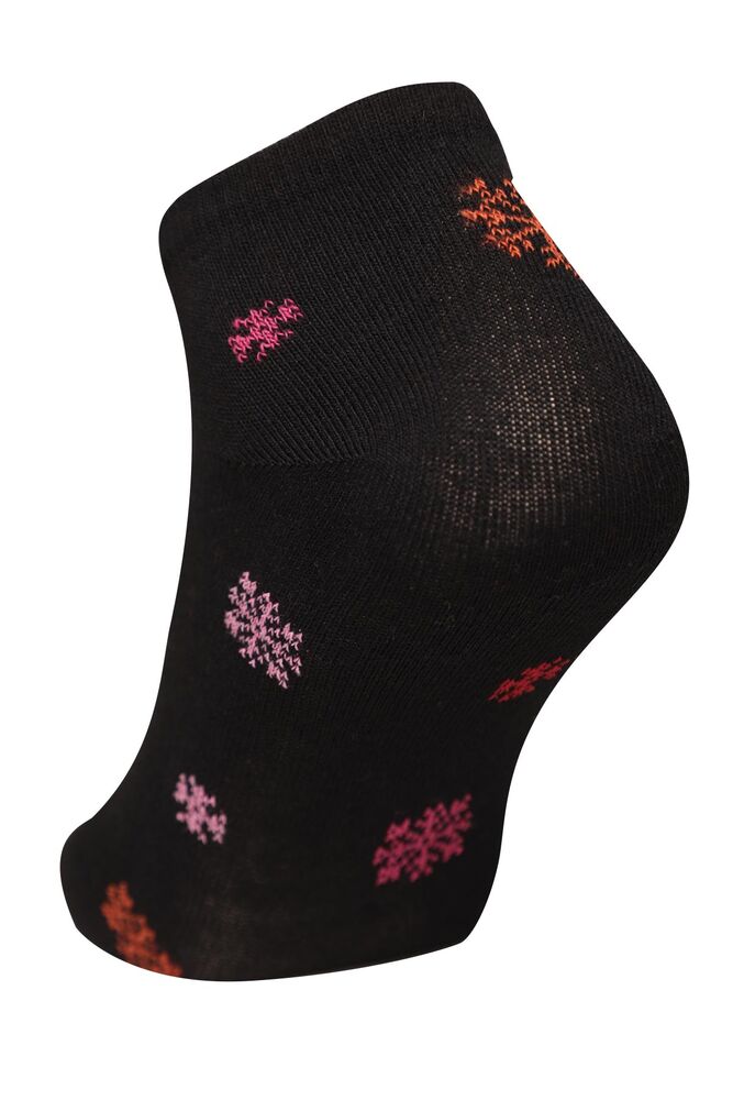 Renkli Kadın Çorap 7108 | Siyah