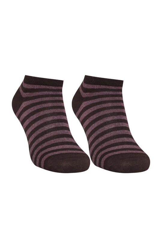 BERK - Çizgili Kadın Çorap 7109 | Renk4