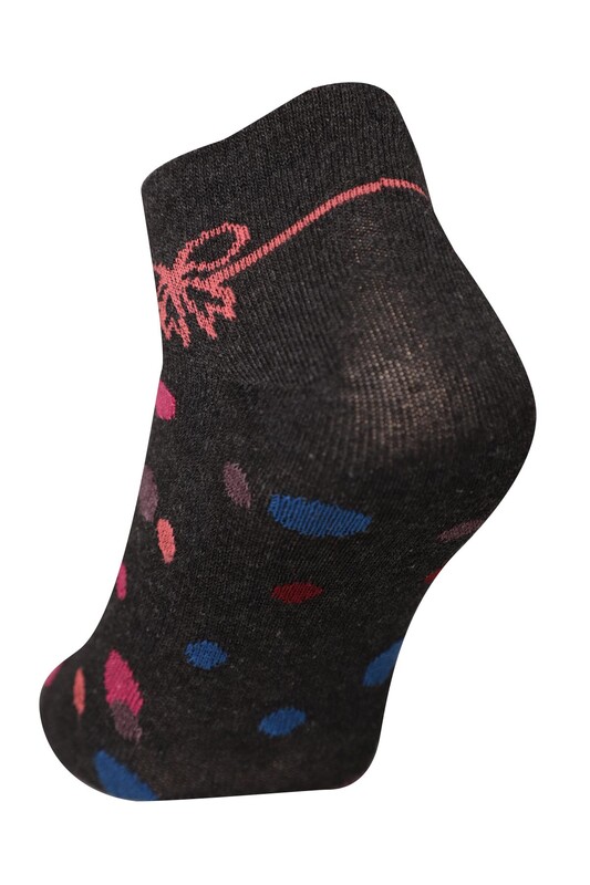 Renkli Kadın Çorap 7106 | Füme - Thumbnail
