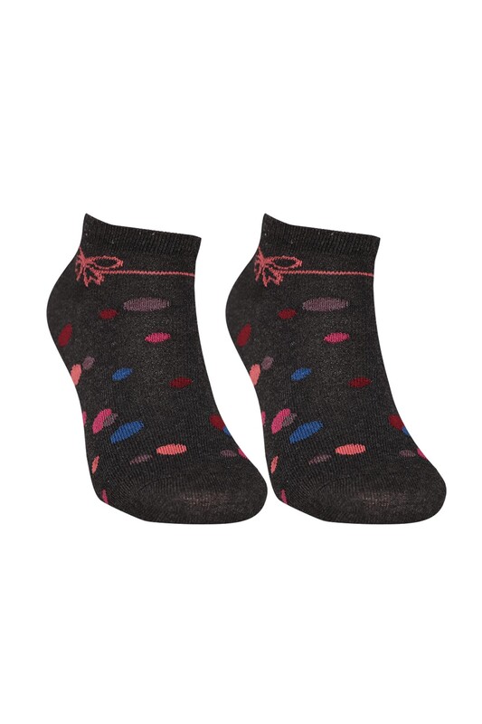 BERK - Renkli Kadın Çorap 7106 | Füme