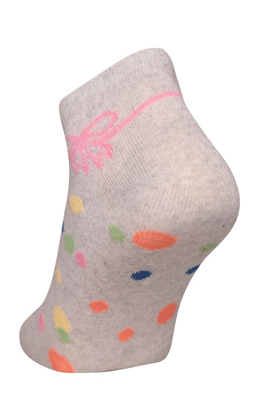 Renkli Kadın Çorap 7106 | Gri - Thumbnail
