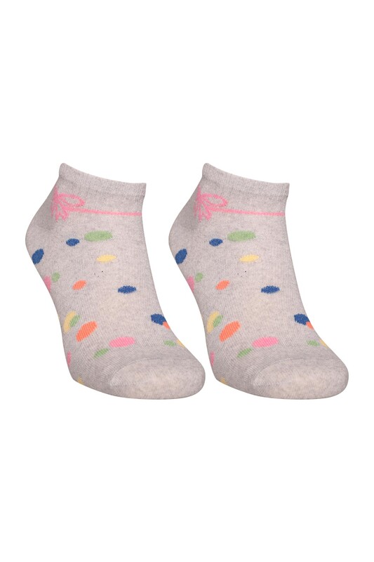 BERK - Renkli Kadın Çorap 7106 | Gri