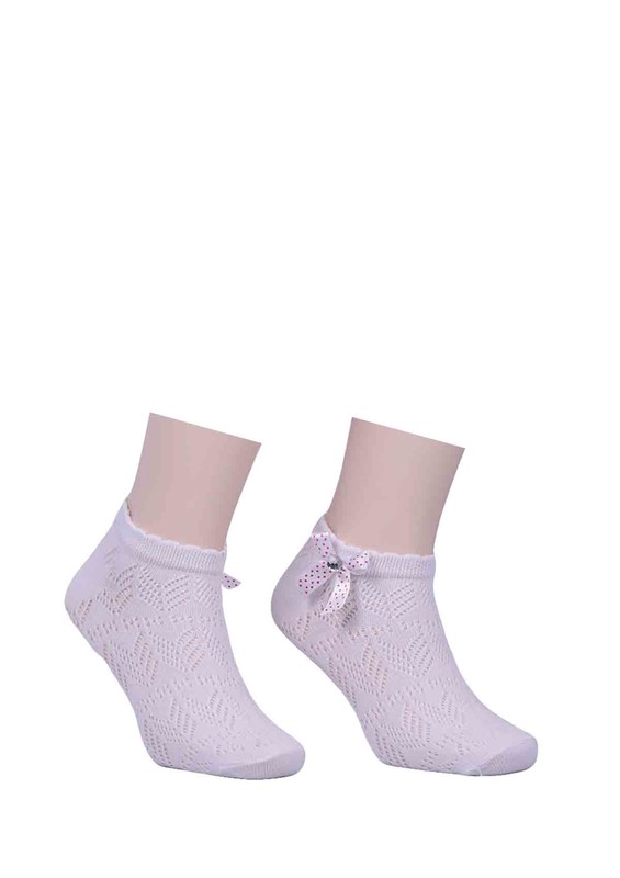 Calze Vita Kurdeleli Çorap 347 | Beyaz - Thumbnail
