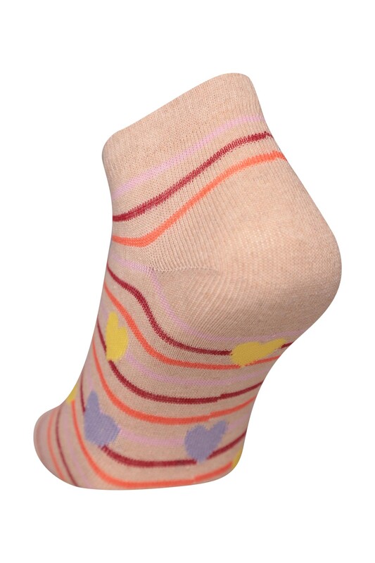 Desenli Kadın Çorap 3100-1 | Bej - Thumbnail