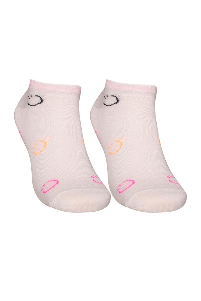 Desenli Kadın Çorap 3100-3 | Beyaz