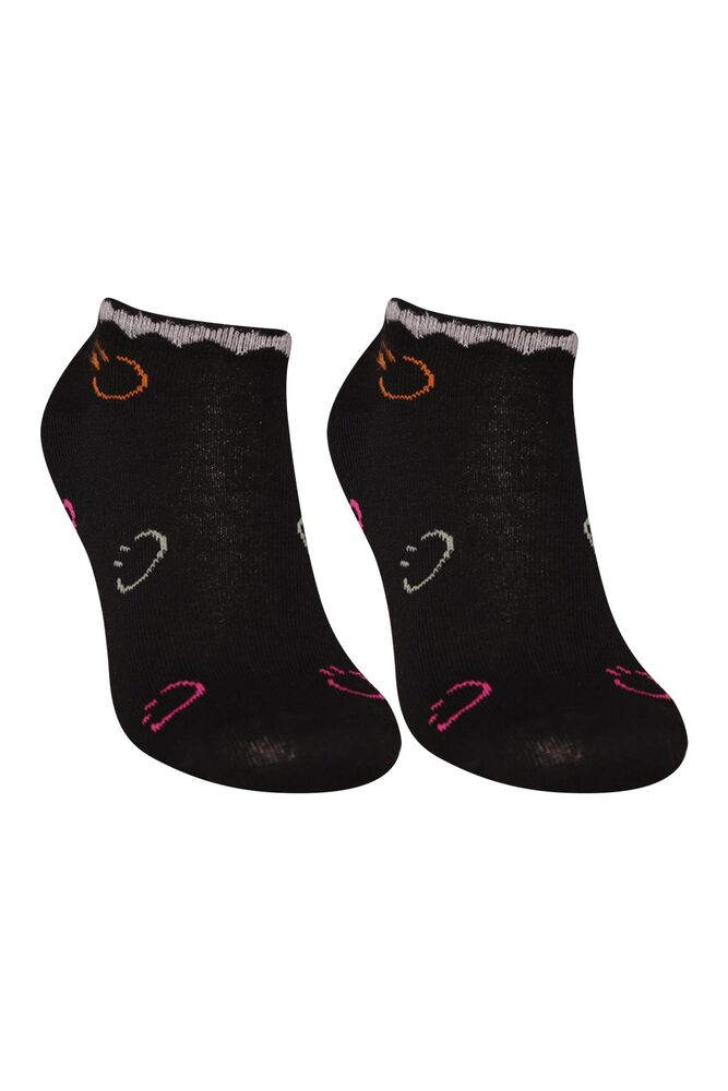 Desenli Kadın Çorap 3100-3 | Siyah