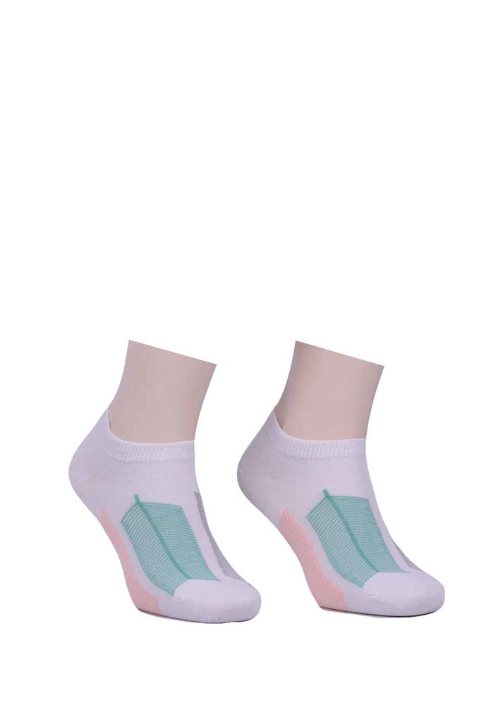 Paktaş Desenli Patik Çorap 2536 | Beyaz