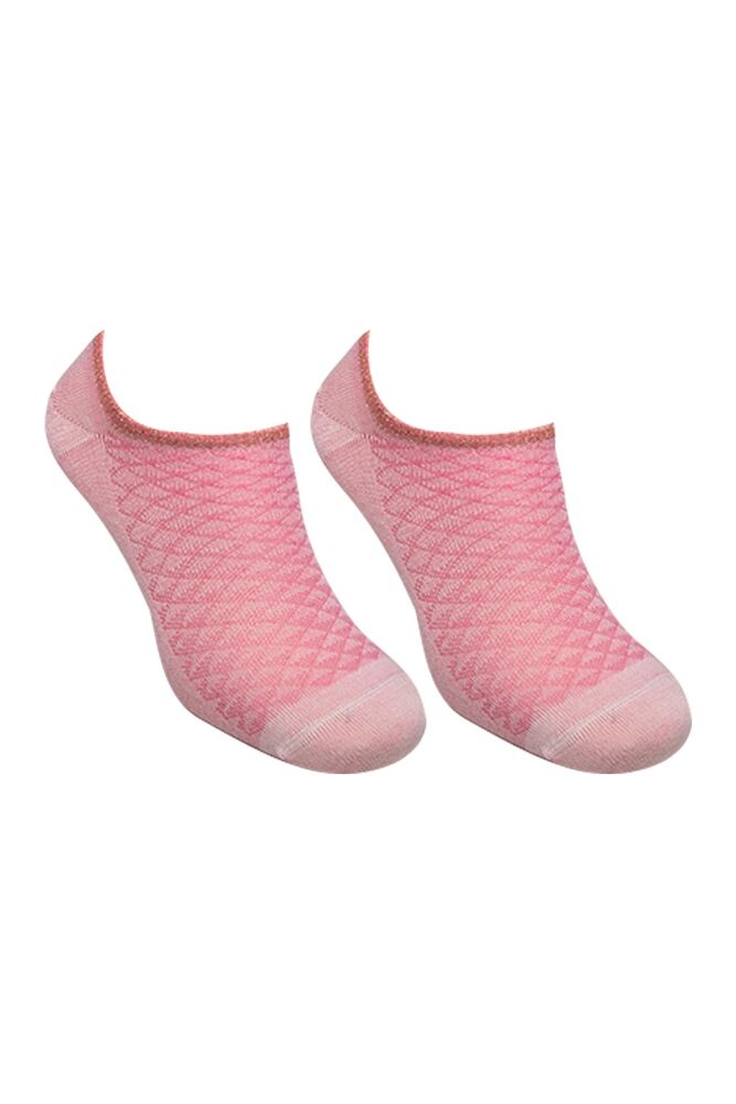 Woman Bamboo Sneakers Patterned Socks 27603 | Pink