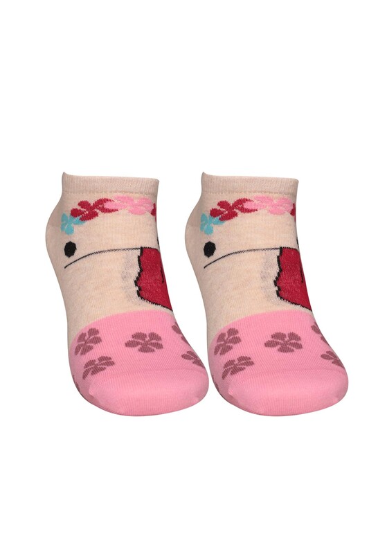 SOFT - Figürlü Kadın Sneakers Çorap 8115 | Bej