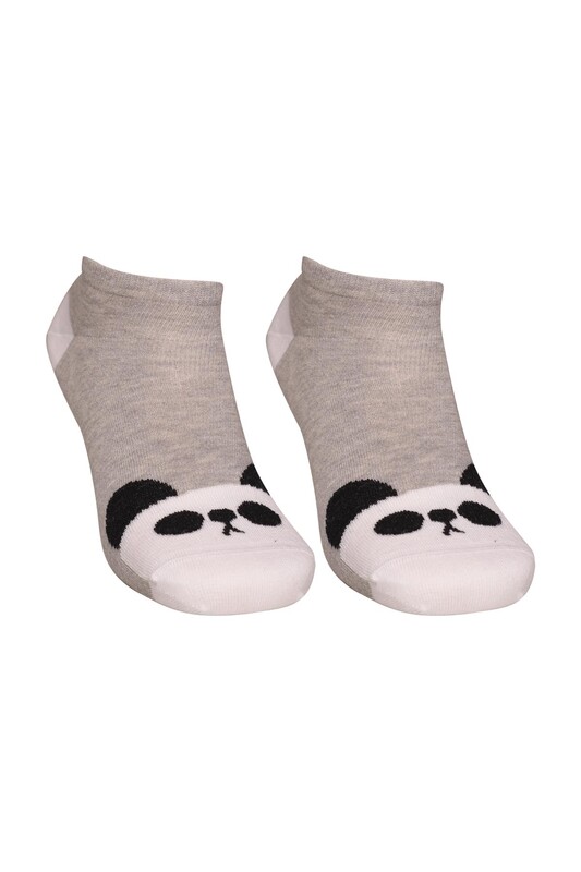 SOFT - Figürlü Kadın Sneakers Çorap 8117 | Gri