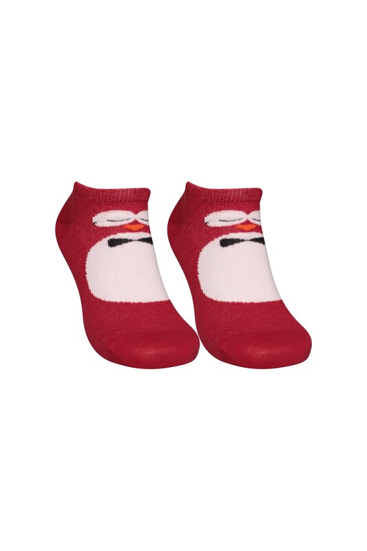 SOFT - Figürlü Kadın Sneakers Çorap 8119 | Kırmızı