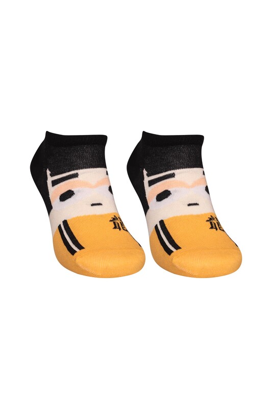 SOFT - Figürlü Kadın Sneakers Çorap 8123 | Sarı