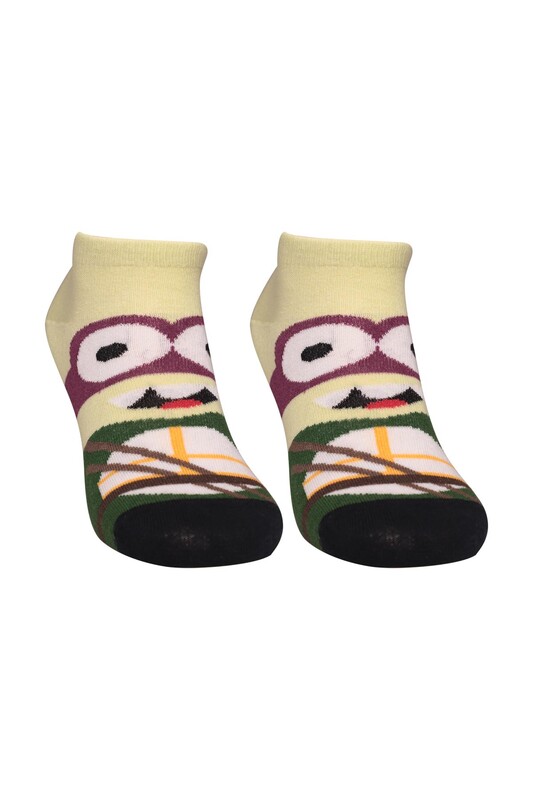 SOFT - Figürlü Kadın Sneakers Çorap 8123 | Yeşil