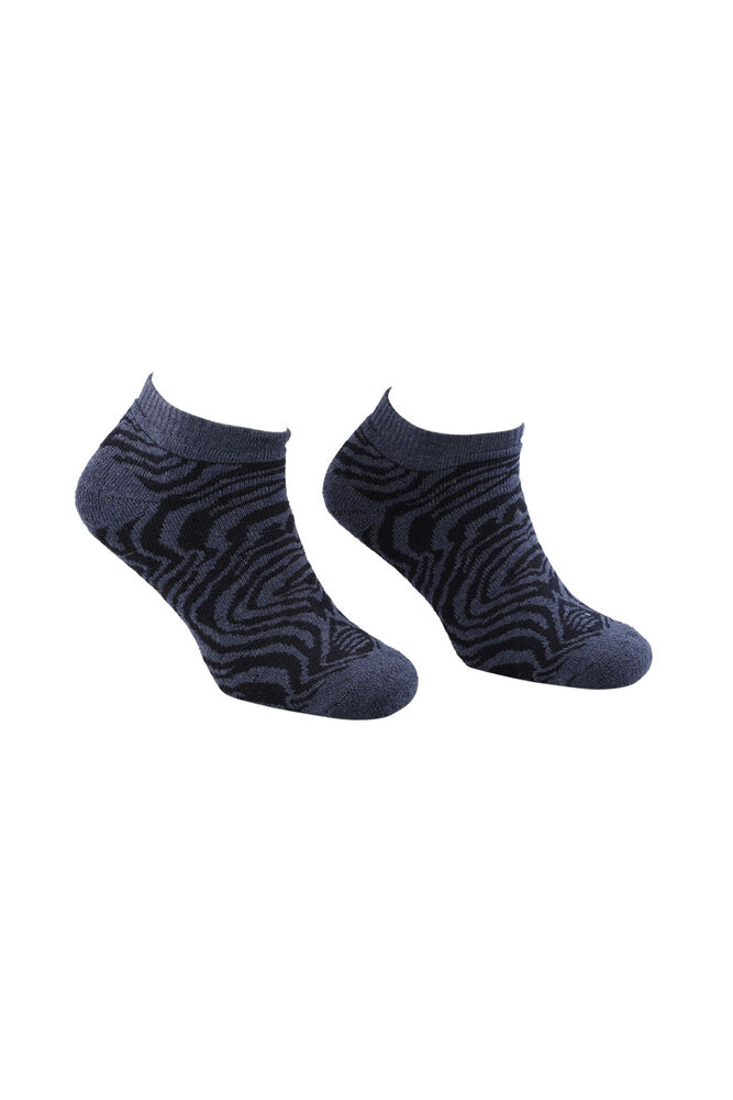 Arc Zebralı Havlu Patik Çorap | İndigo