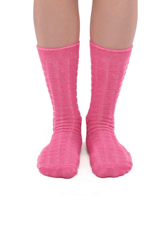 Kadın Ters Havlu Çorap 212 | Pembe - Thumbnail