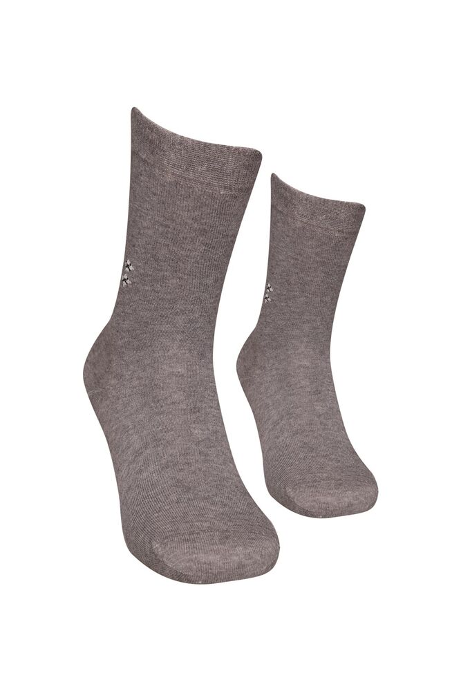 Kadın Bambu Viscose Soket Çorap 251-1 | Füme