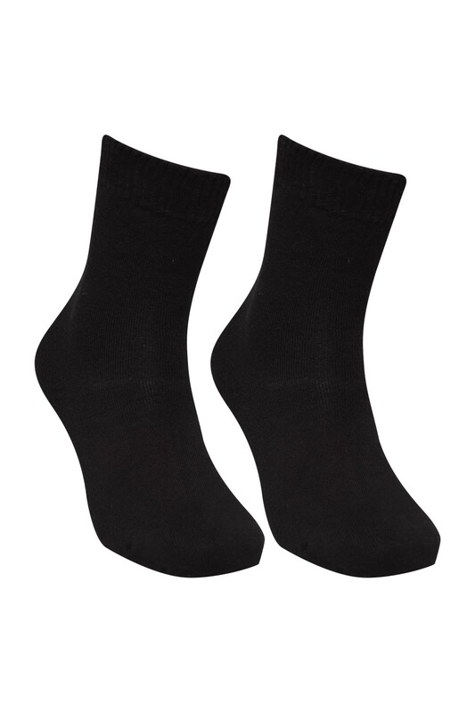 Kadın Havlu Soket Çorap 70100 | Siyah - Thumbnail
