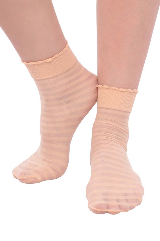 DayMod Zebra Soket Çorap | Naturel