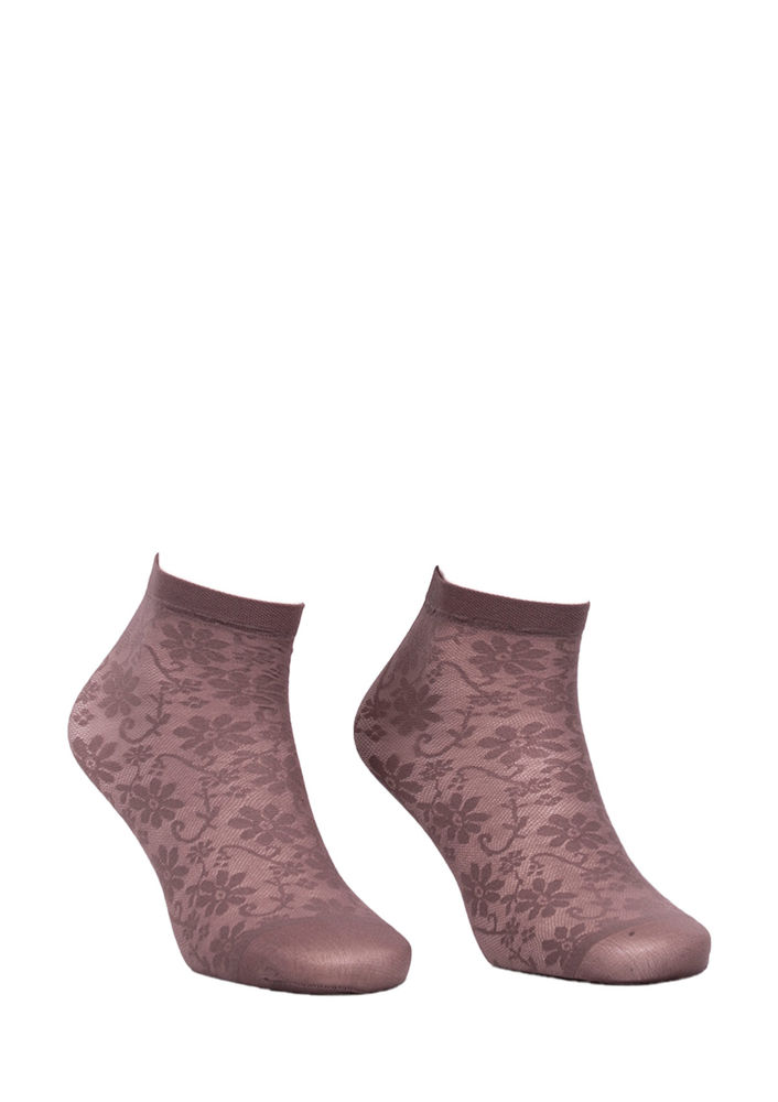 Desimo Çiçekli Vizon Soket Çorap 342 | Vizon