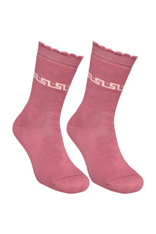 DÜNDAR - Kadın Havlu Soket Çorap 8504 | Gül Kurusu