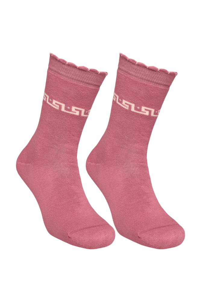 Kadın Havlu Soket Çorap 8504 | Gül Kurusu