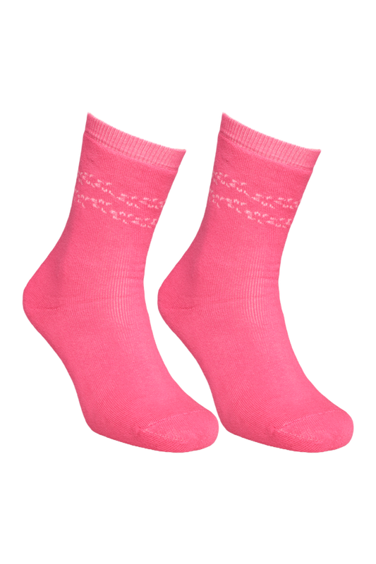 Kadın Havlu Soket Çorap 8504 | Pembe - Thumbnail