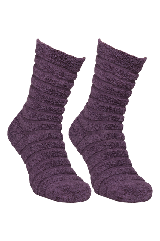 DÜNDAR - Kadın Havlu Soket Çorap 8504-1 | Mor