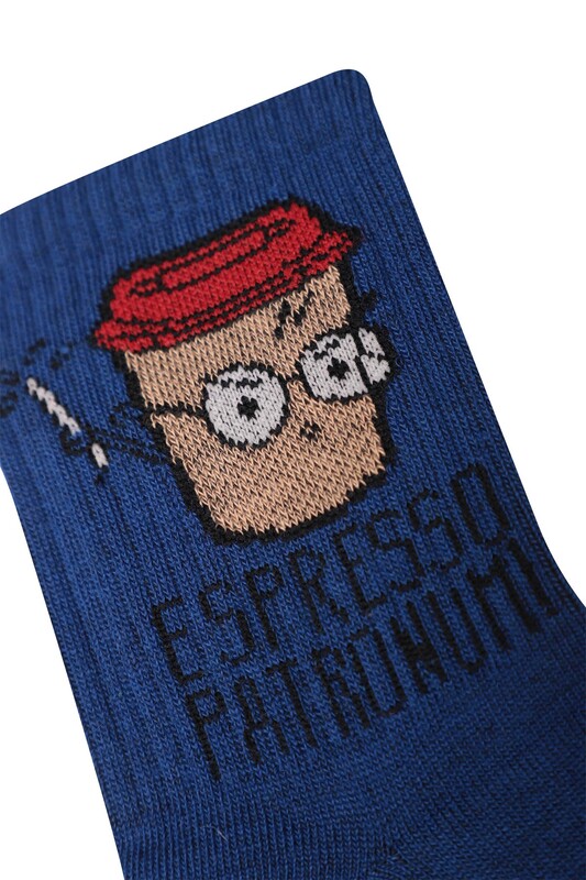 Espresso Patronum Yazılı Atletik Kadın Soket Çorap | Saks - Thumbnail