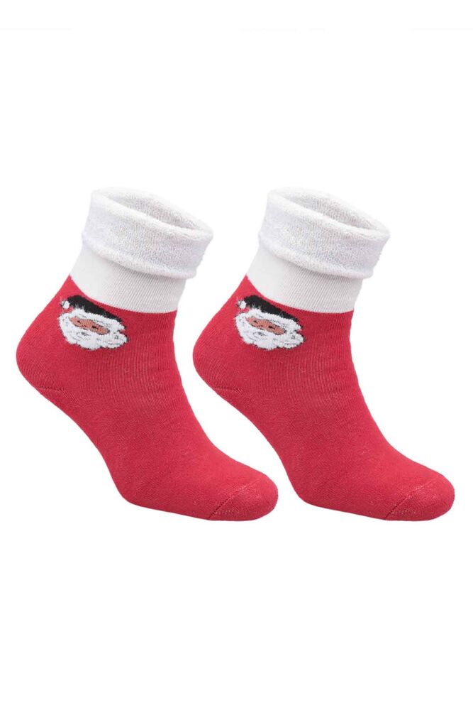 Kadın Havlu Bot Çorabı 121 | Kırmızı