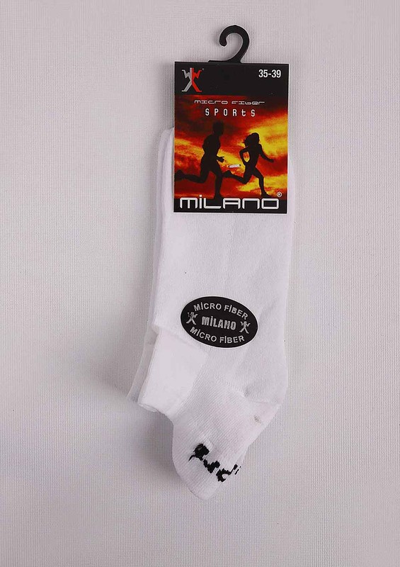 Milano Soket Çorap 53012 | Beyaz - Thumbnail