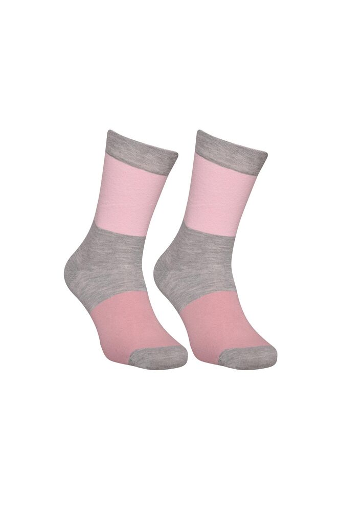 Çizgili Soket Çorap 6500 | Pembe