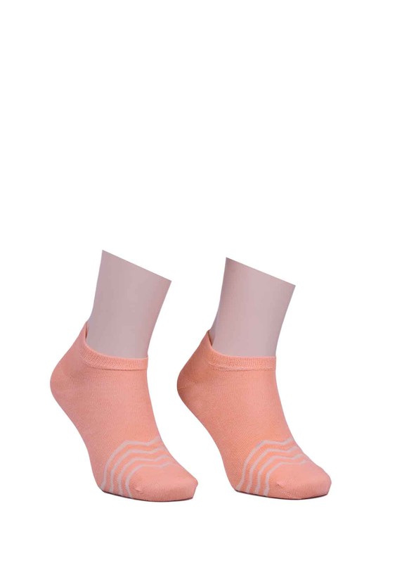 Paktaş Zikzaklı Patik Çorap 2600 | Somon - Thumbnail