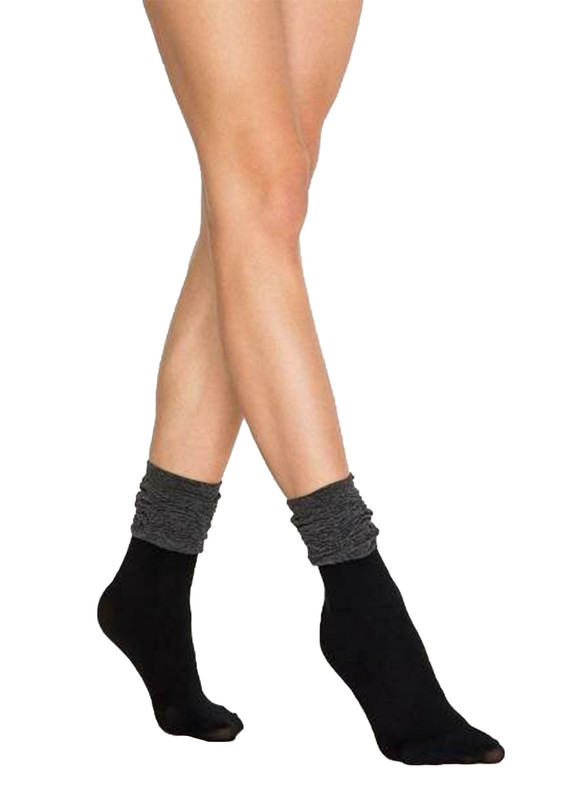 Penti Degaje Soket Çorap | Siyah - Thumbnail