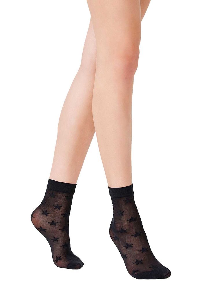 Penti Starfish Soket Çorap | Siyah