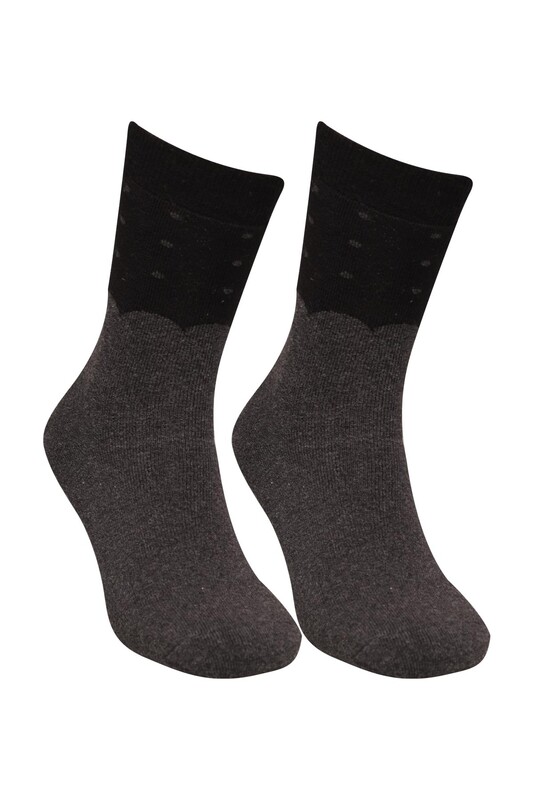 Pola - Pola Çisel Kadın Havlu Çorap 1931 | Antrasit