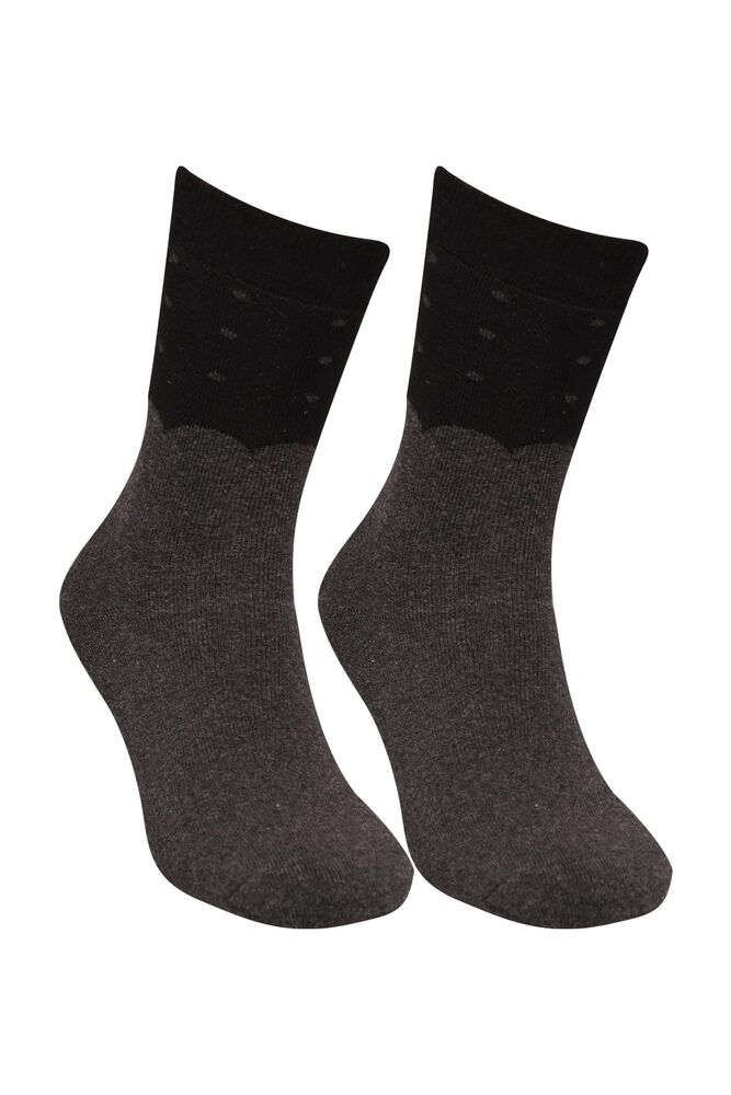 Pola Çisel Kadın Havlu Çorap 1931 | Antrasit