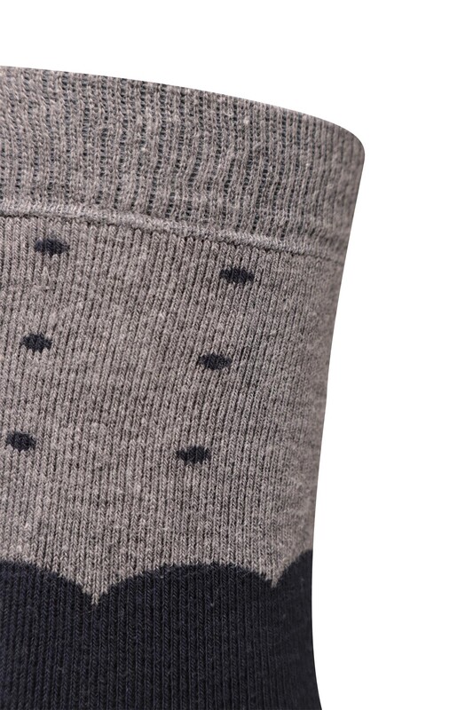 Pola Çisel Kadın Havlu Çorap 1931 | Lacivert - Thumbnail
