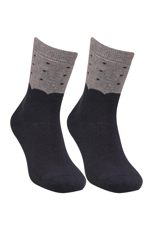 Pola - Pola Çisel Kadın Havlu Çorap 1931 | Lacivert