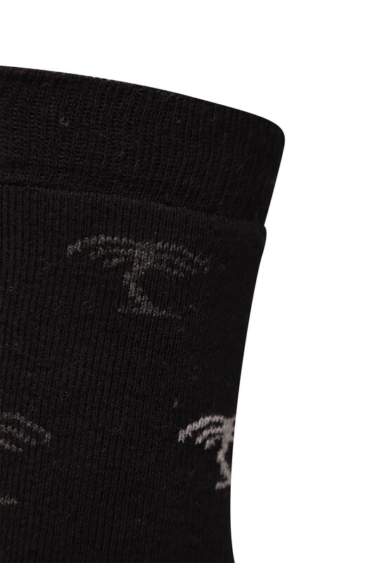 Pola Sırça Kadın Havlu Çorap 1934 | Siyah - Thumbnail