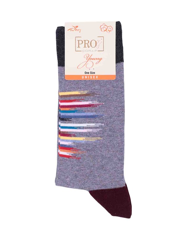 PRO - Pro Asbron Unisex Penye Çorap 11001 | Gri