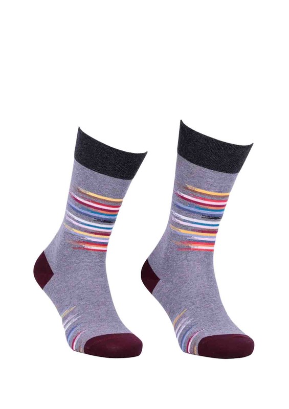 Pro Asbron Unisex Penye Çorap 11001 | Gri - Thumbnail