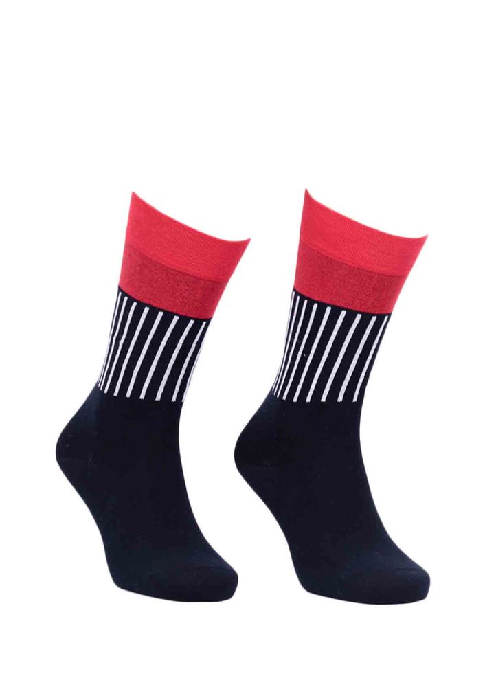 Pro Sokrates Çizgili Penye Unisex Çorap 11004 | Kırmızı