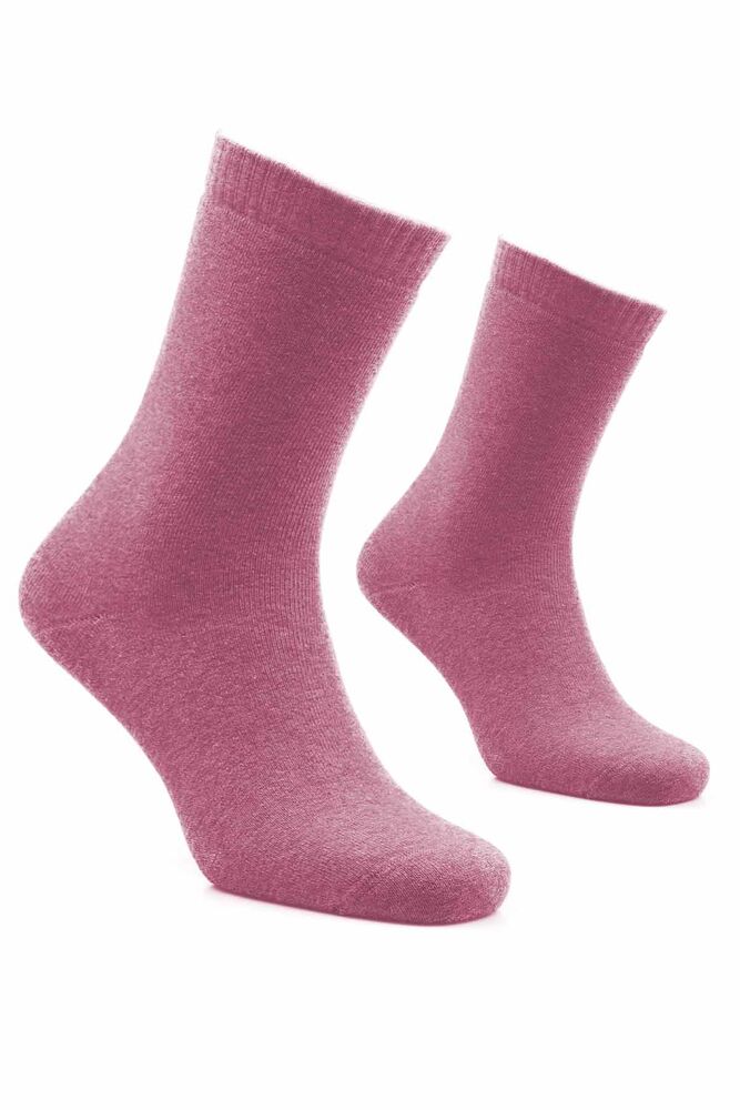 Kadın Havlu Çorap 24607 | Gül Kurusu