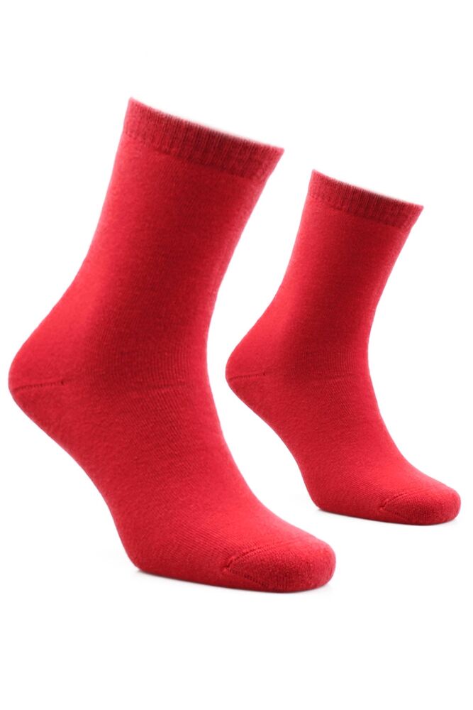 Kadın Havlu Çorap 24607 | Kırmızı