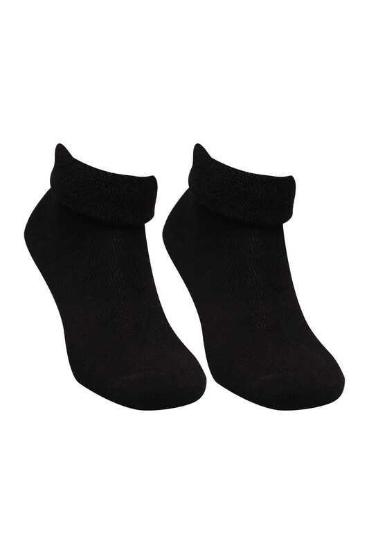 ROFF - Roff Kadın Termal Havlu Çorap 25200 | Siyah